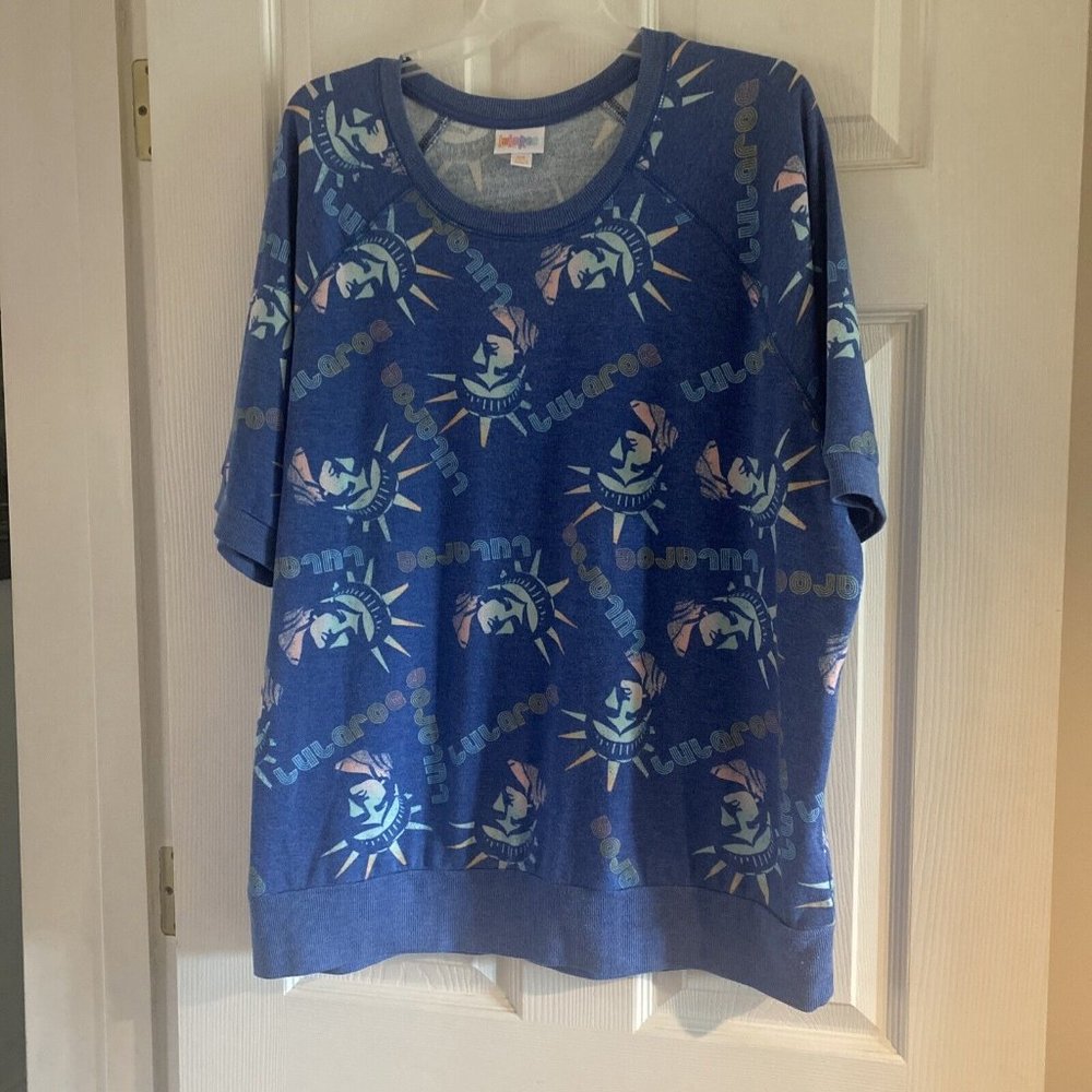 Lularoe Jane 3xl Blue With Statue Of Liberty Lady Liberty Americam Dreams